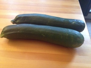Two Large Zucchinis